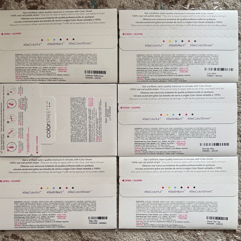 Color Street Nail Strips - over the rainbow bundle - Picture 2 of 9